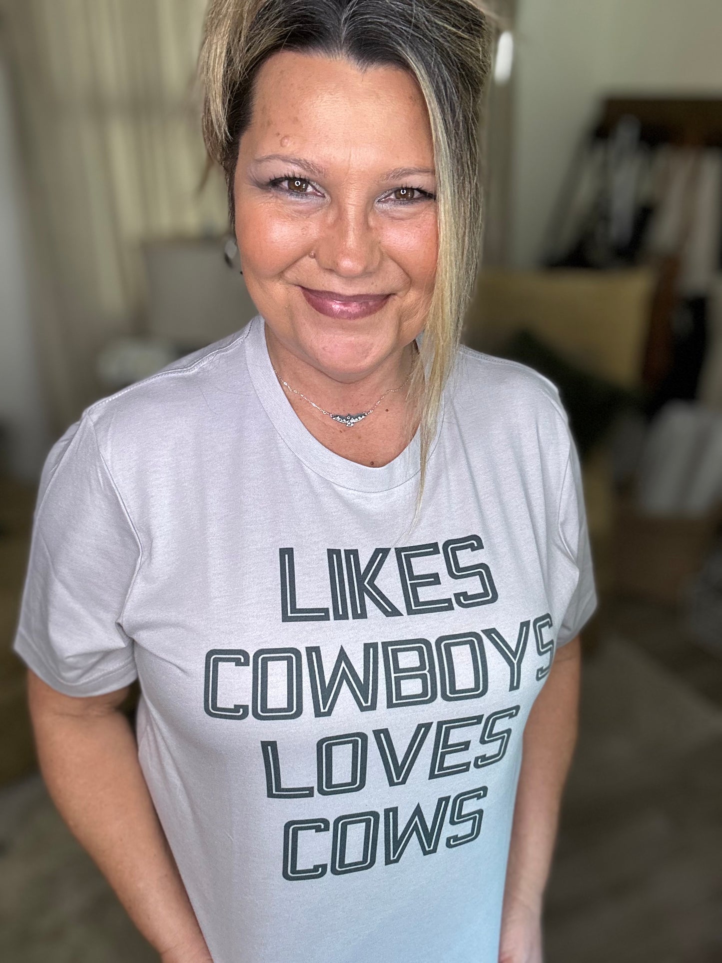 "Likes Cowboys Loves Cows" T-Shirt