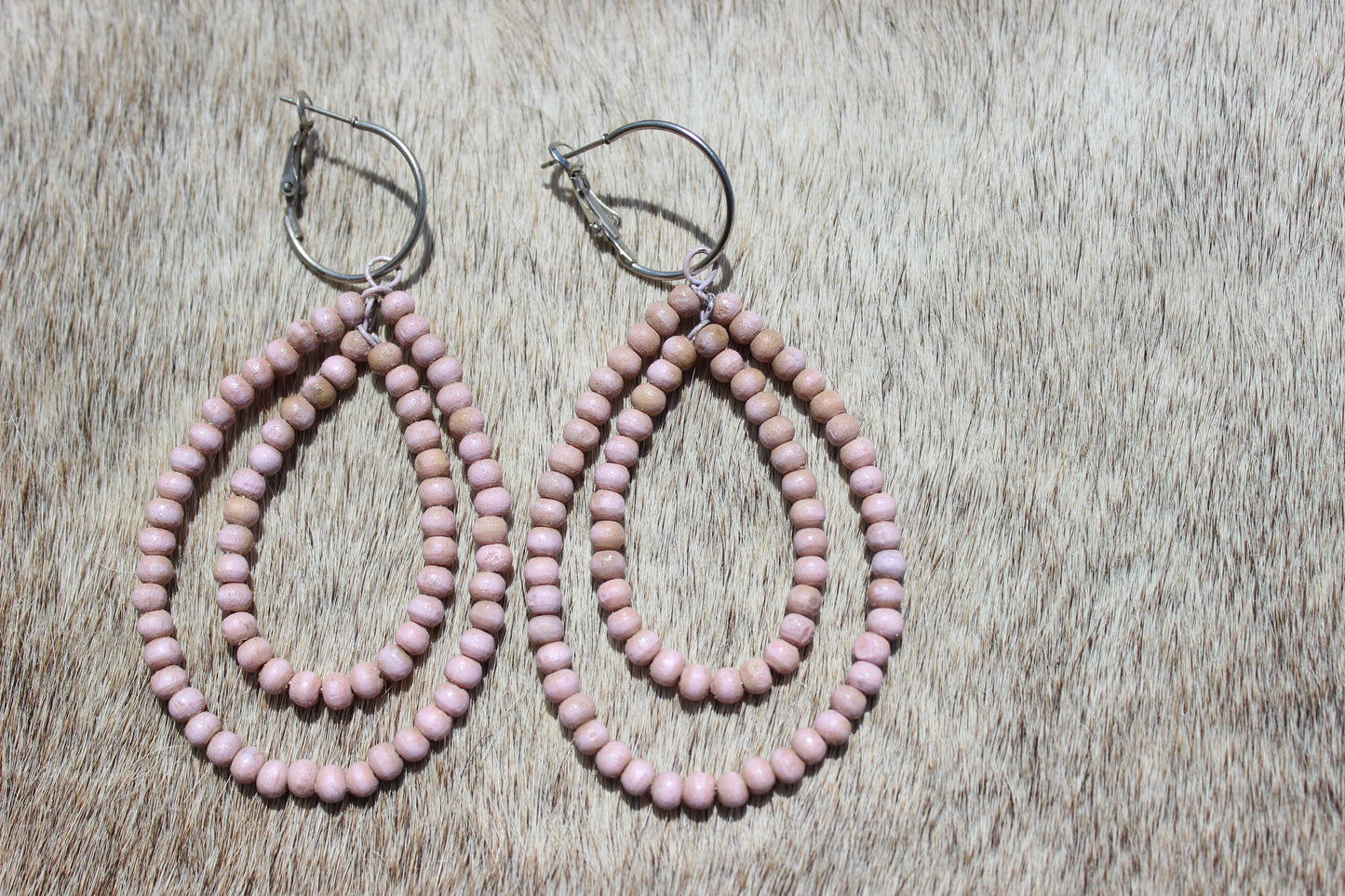 Hand-dyed Teakwood Earrings