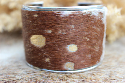 Hair-On-Hide Bangle Bracelet