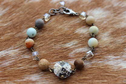 Swarovski Crystal Amazonite Bracelet