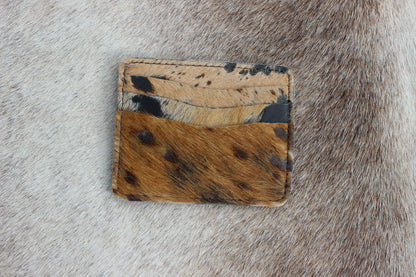 Cowhide Distressed CC Wallet