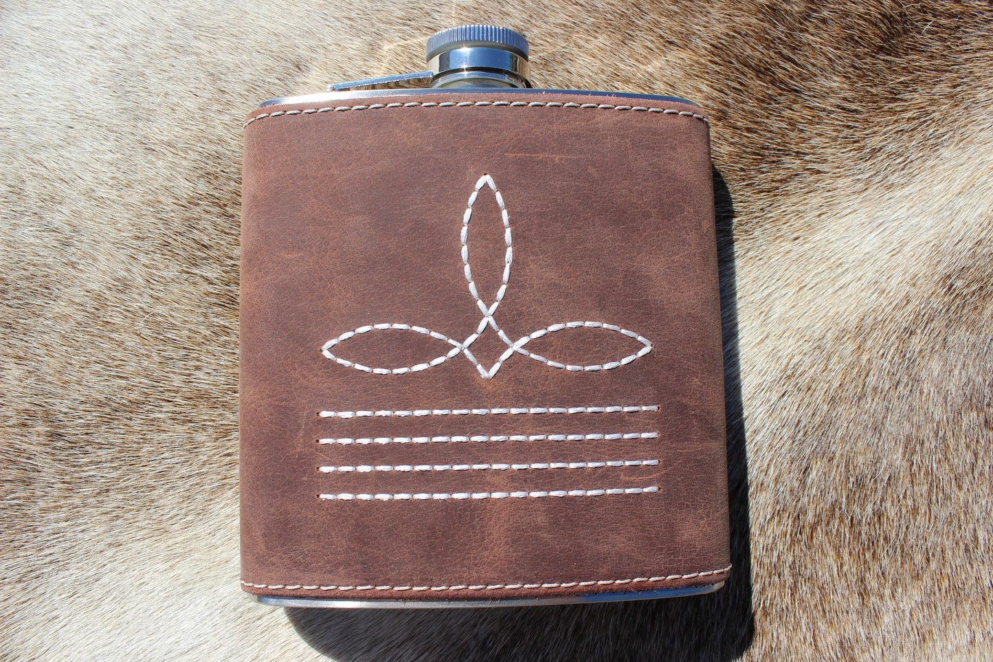 Bootstitch Leather Flask