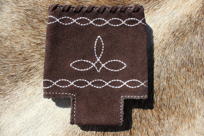 Bootstitch Suede Leather Koozie