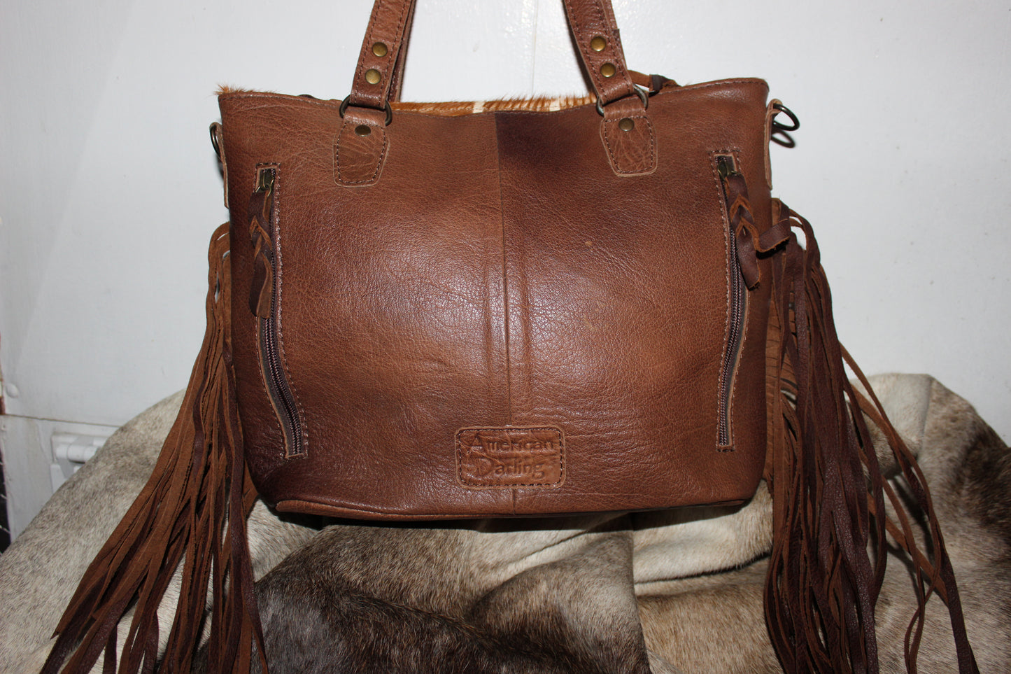 "Tink" Hair On Hide Tote