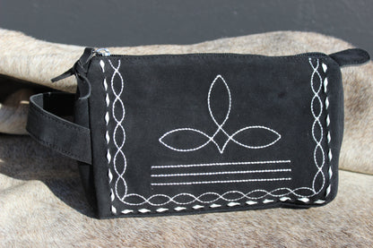 Bootstitch Suede Toiletry Bags