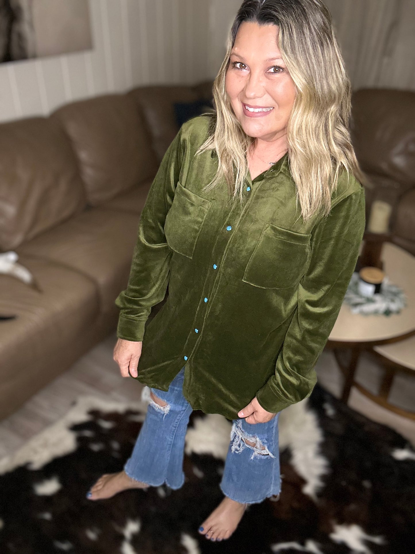 Velvet Moves Button Up