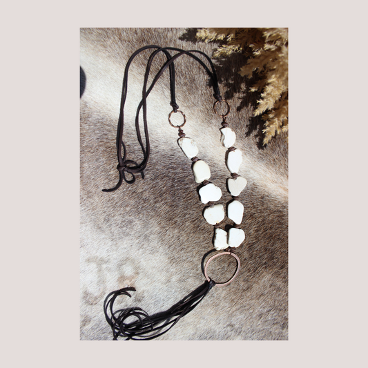 White Turquoise Chunky Necklace