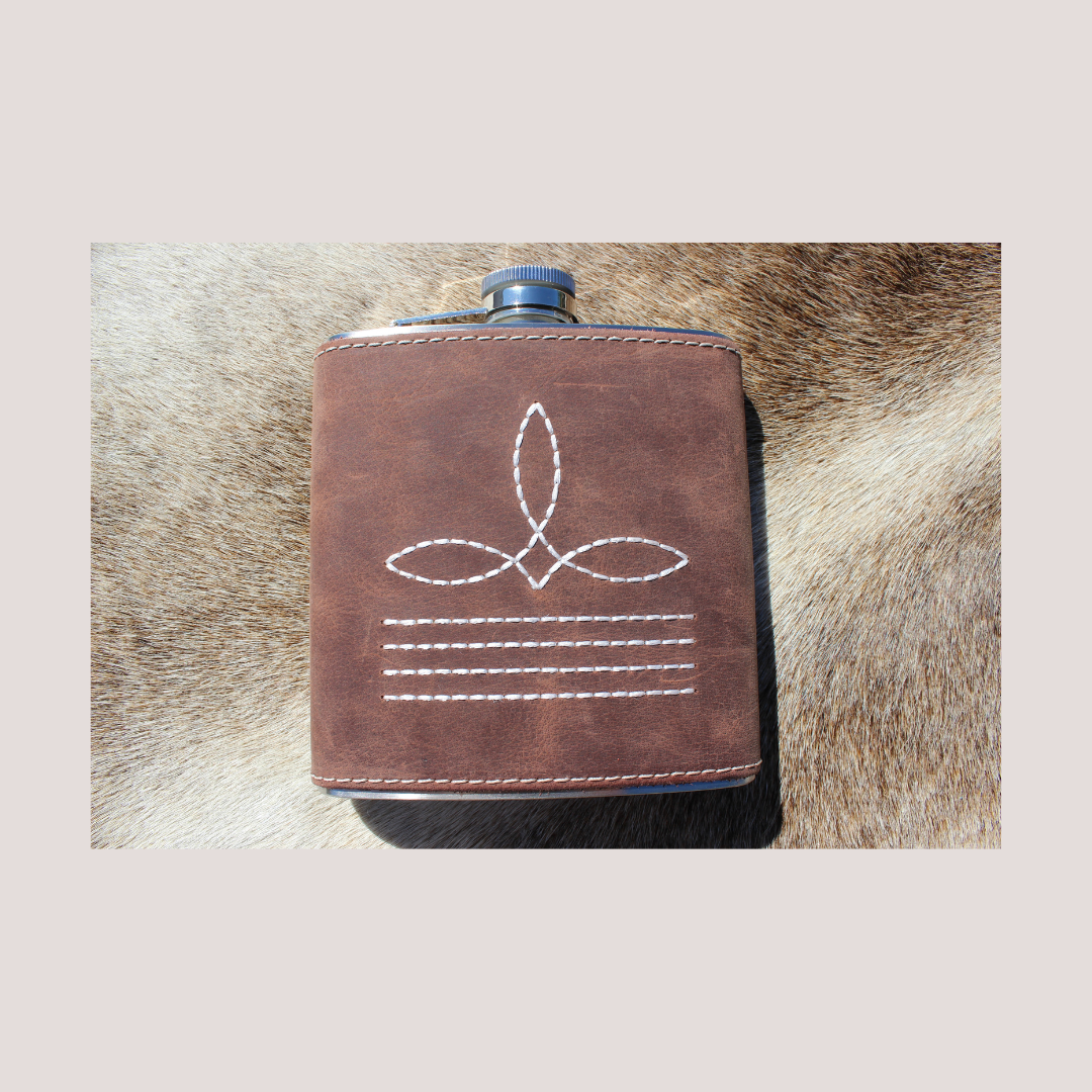 Bootstitch Leather Flask