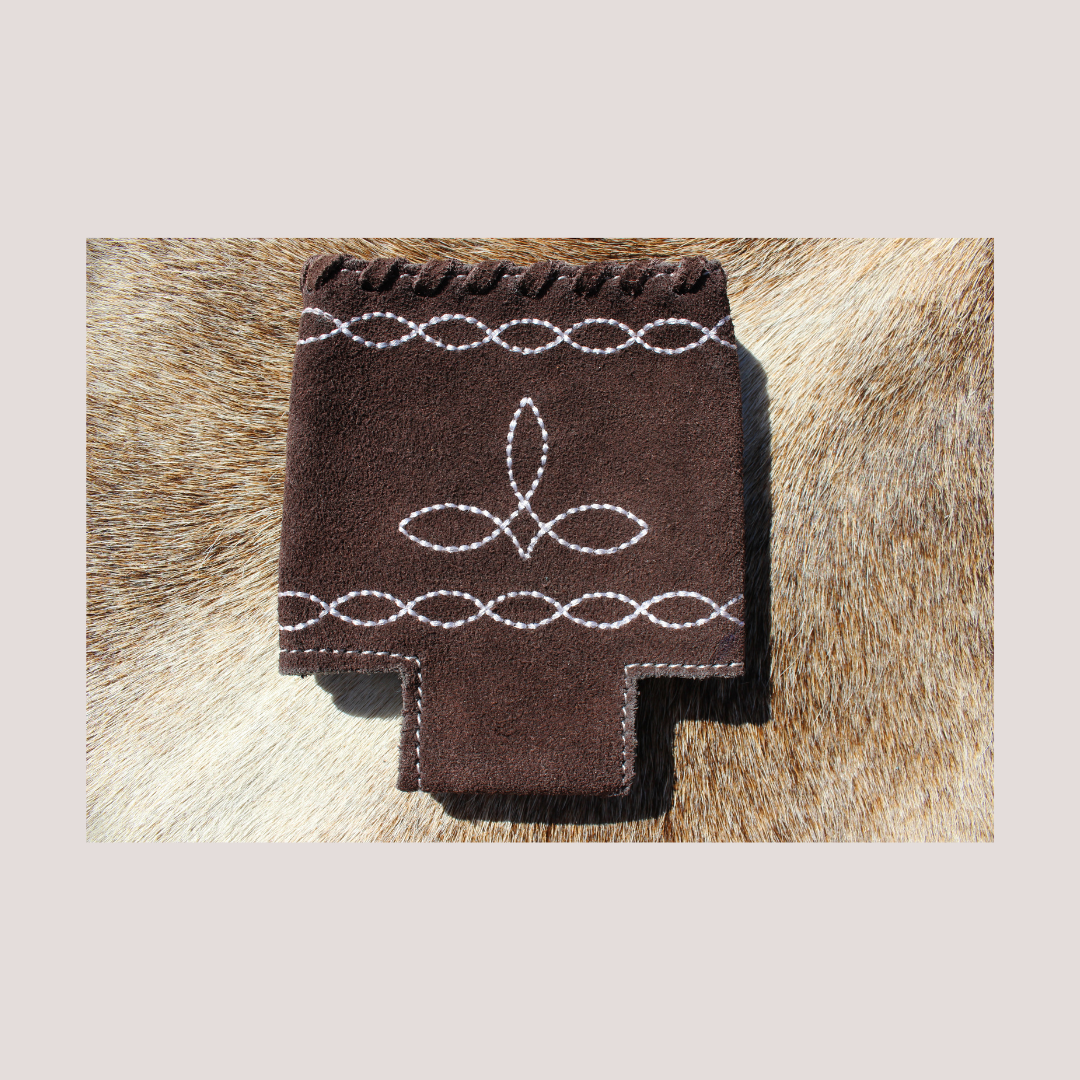 Bootstitch Suede Leather Koozie