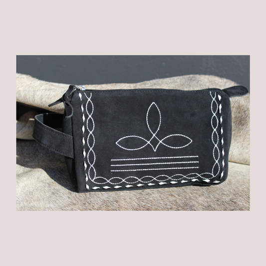 Bootstitch Suede Toiletry Bags